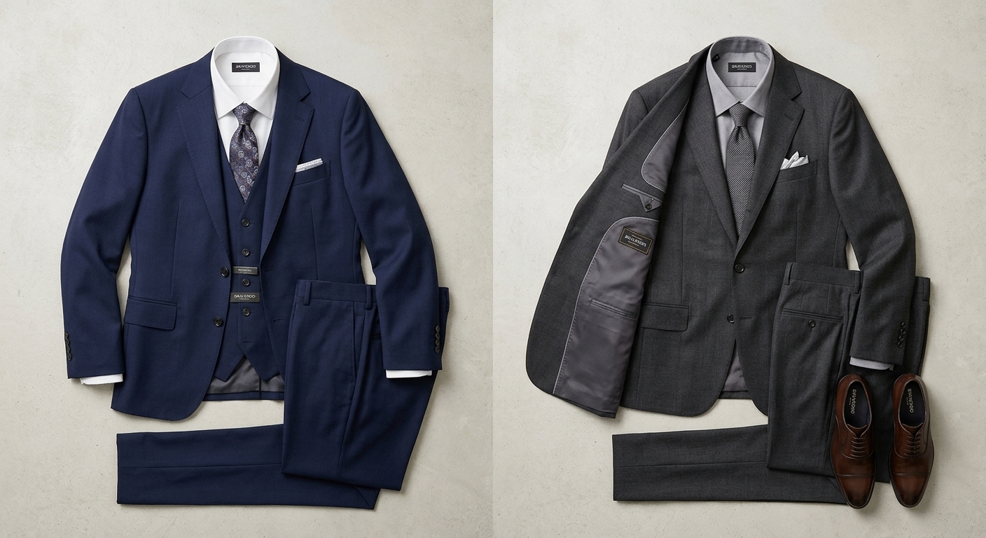 Two and three piece suits